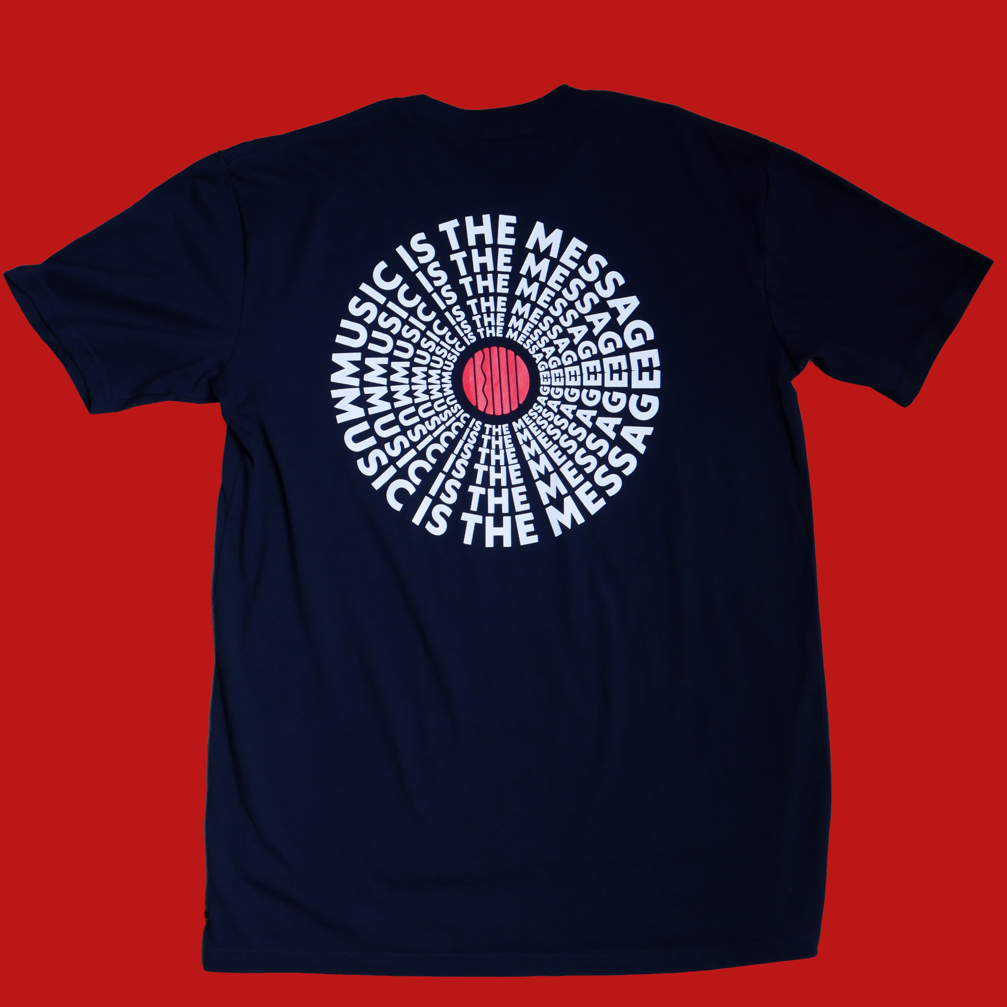 "Music Is The Message" Navy Shirt