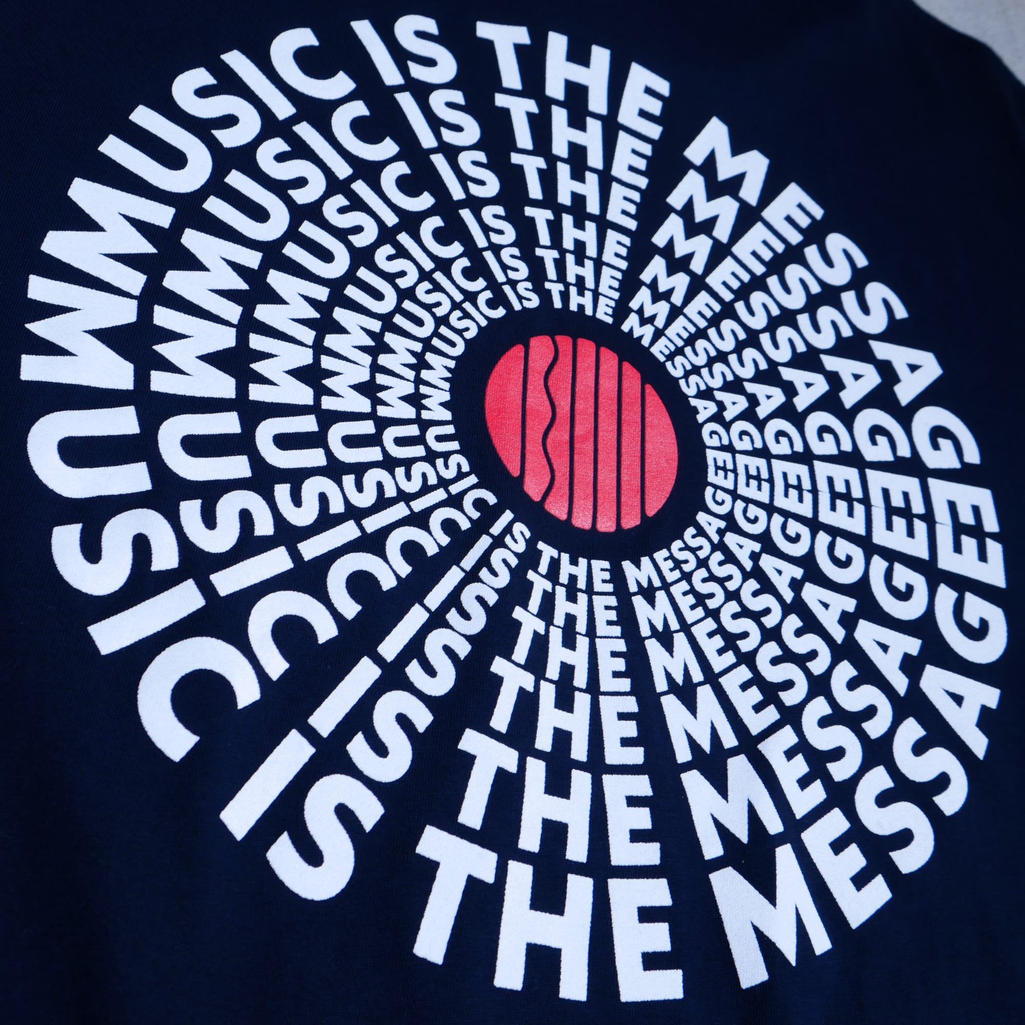 "Music Is The Message" Navy Shirt