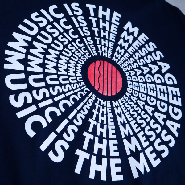 "Music Is The Message" Navy Shirt