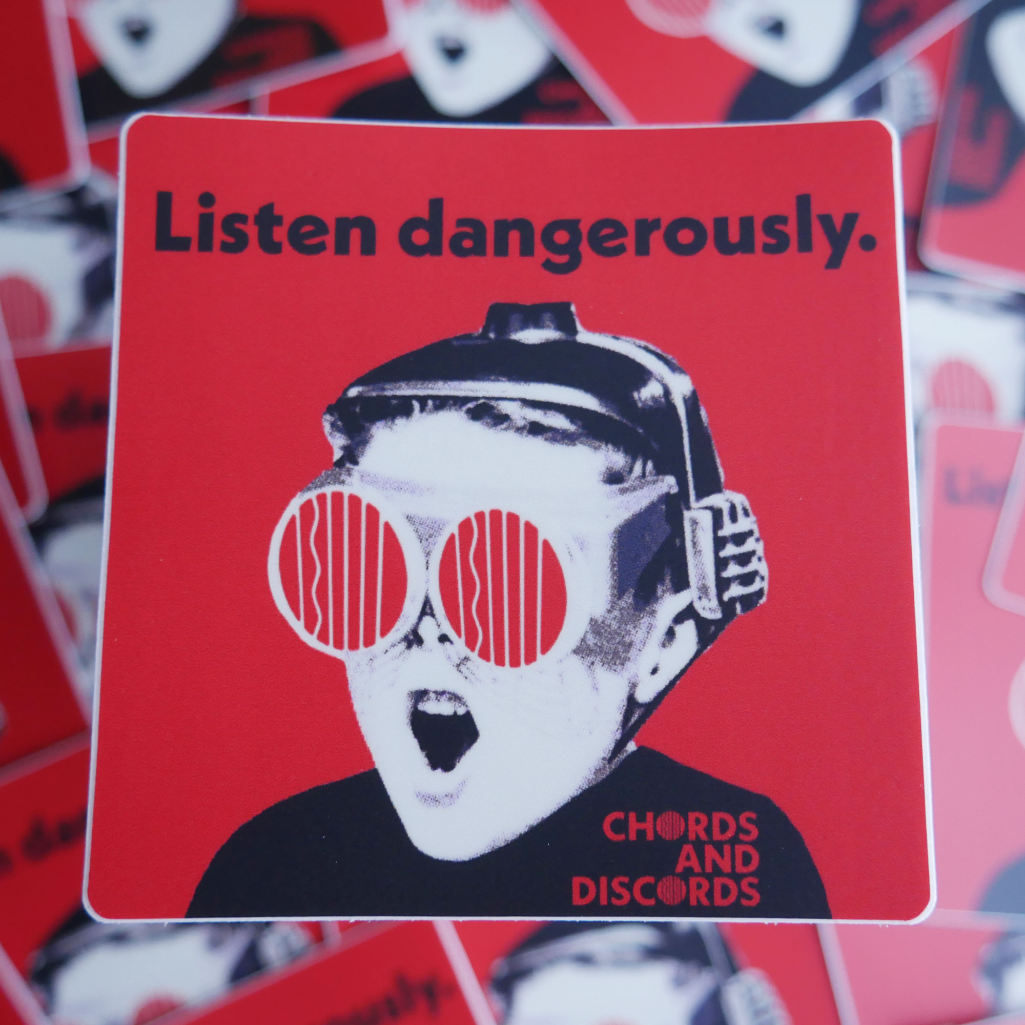 "Listen Dangerously" Sticker