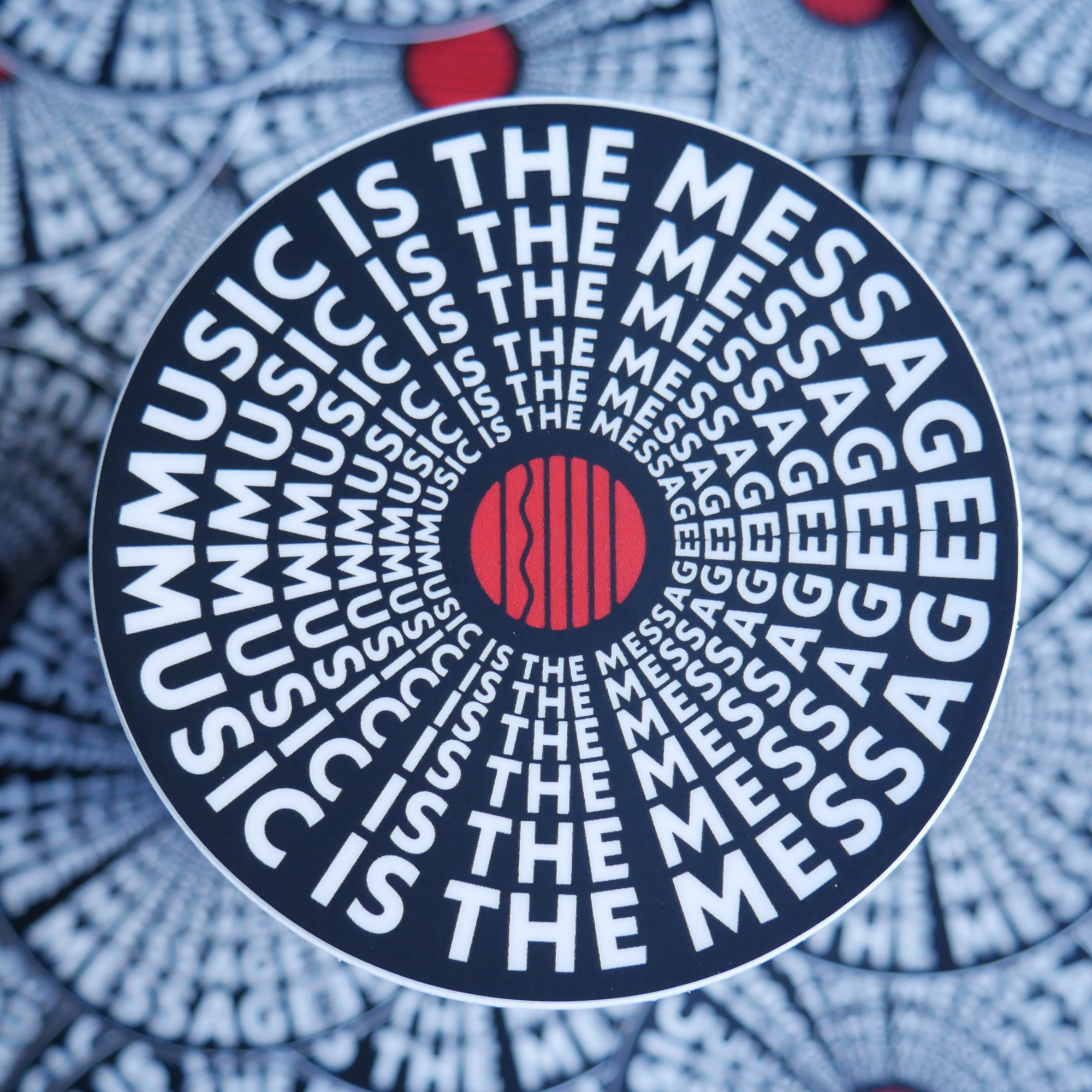 "Music Is The Message" Sticker