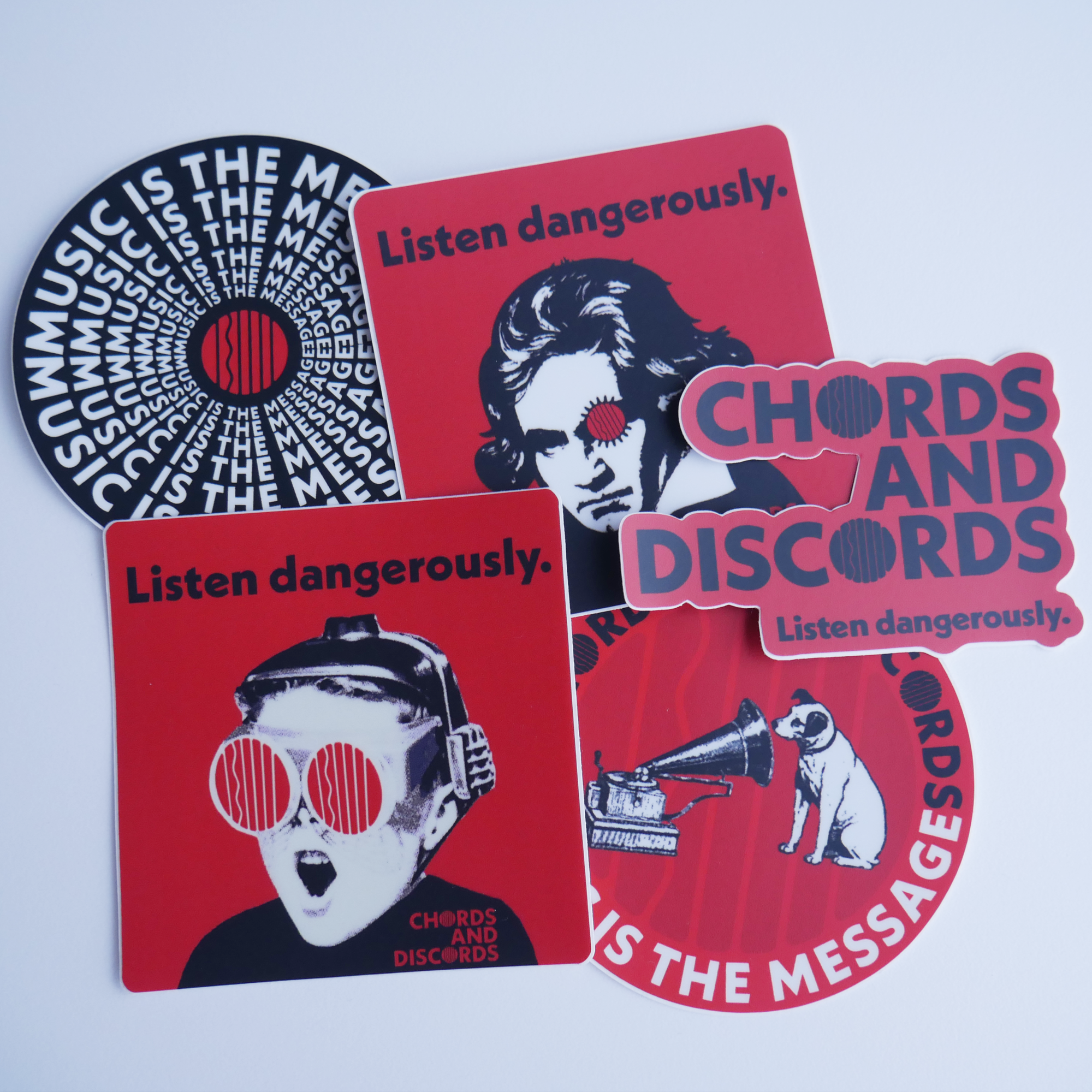 Chords And Discords - Five Sticker Set